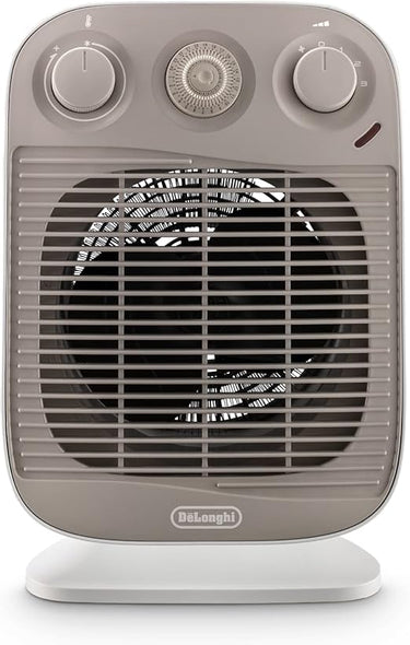 DeLonghi HFS50D22 - Calefactor (Calentador de ventilador, 24 h, IP21, Interior, Piso, Blanco)